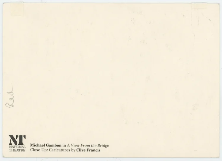 Michael Gambon Harry Potter Autographed Signed Postcard AMCo COA 24460, image 2