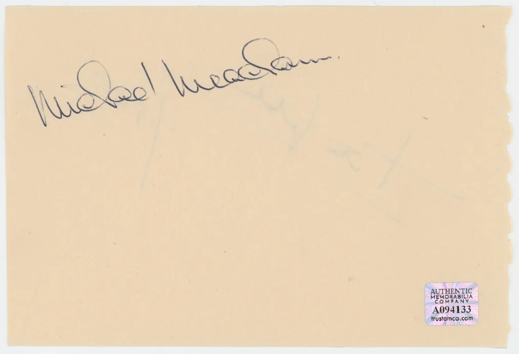 Tito Gobbi & Michael Meacham Autographed Signed Album Page AMCo COA 26950, изображение 2