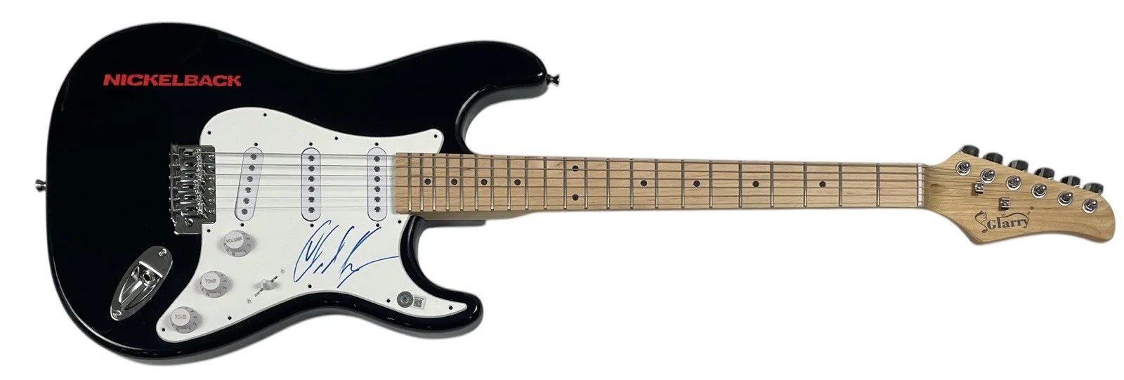 Chad Kroeger NICKELBACK Signed Autograph Electric Guitar Lead Singer Beckett COA, image 2