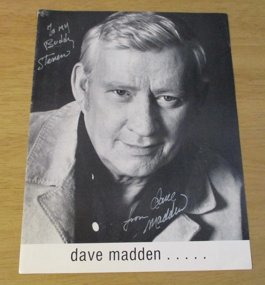 Dave Madden — PARTRIDGE FAMILY Actor 'DAVE MADDEN'~Signed/Personalized PHOTO/Portfolio~