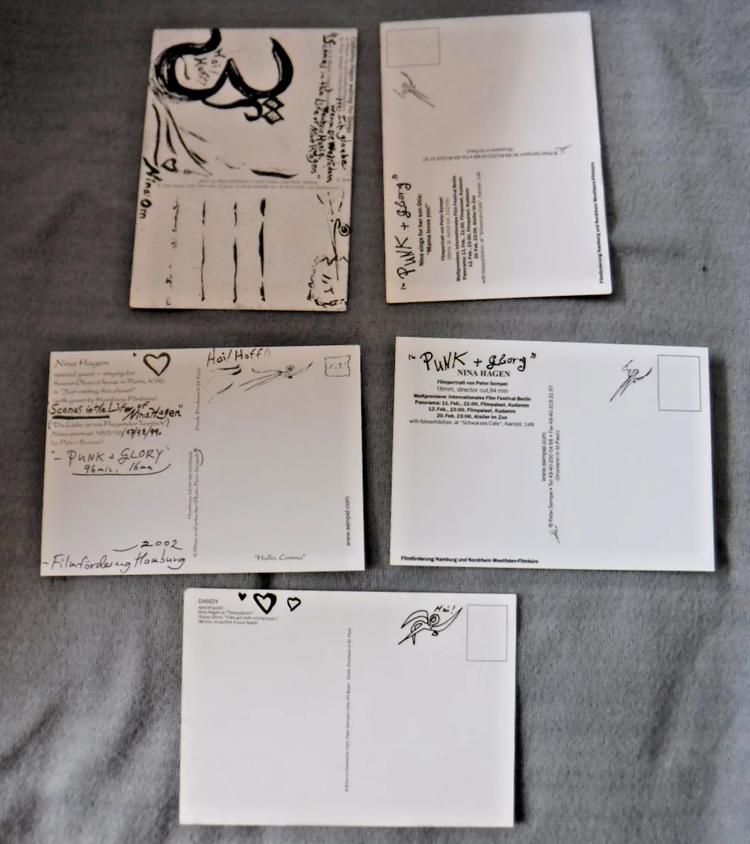 Nina Hagen 5 Postcards from 'Punk + Glory' & 'Dandy', image 2