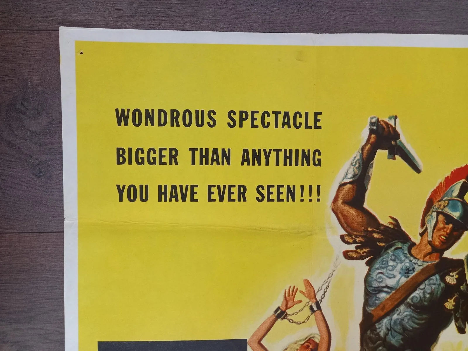 SIGN OF THE GLADIATOR 1958 BRITISH QUAD POSTER ANITA EKBERG GEORGES MARCHAL, изображение 3