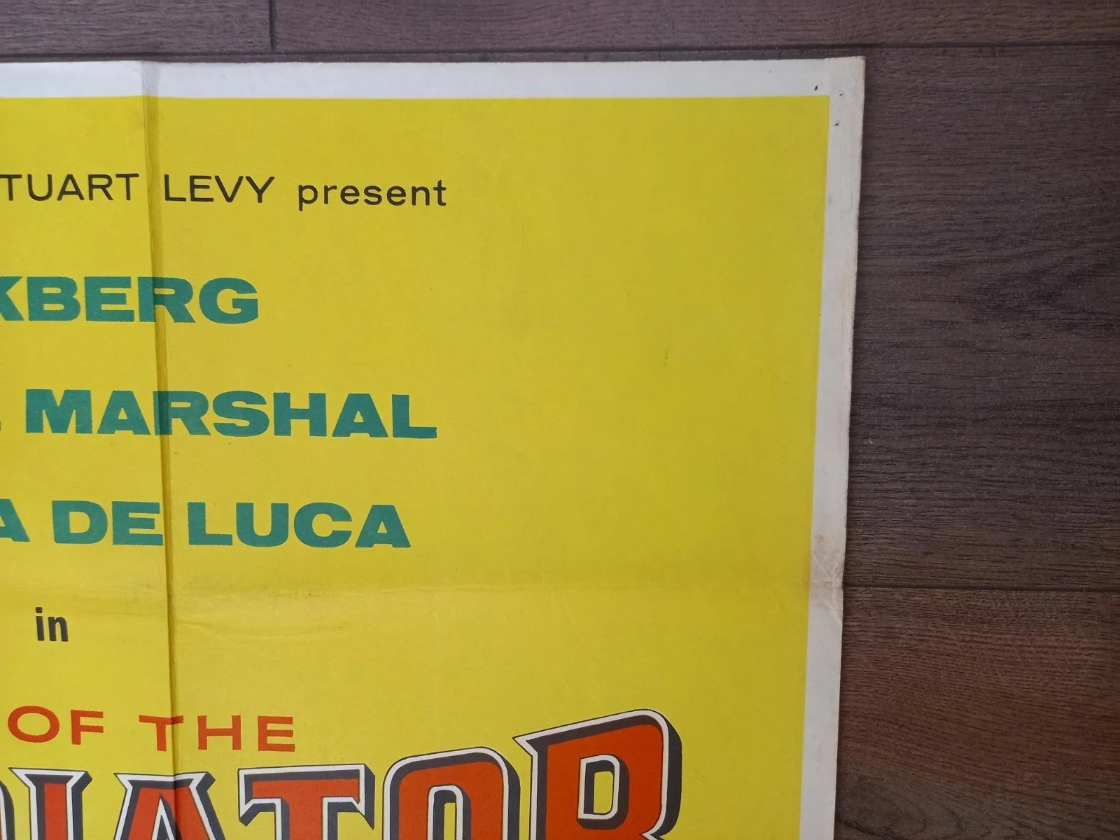 SIGN OF THE GLADIATOR 1958 BRITISH QUAD POSTER ANITA EKBERG GEORGES MARCHAL, изображение 4