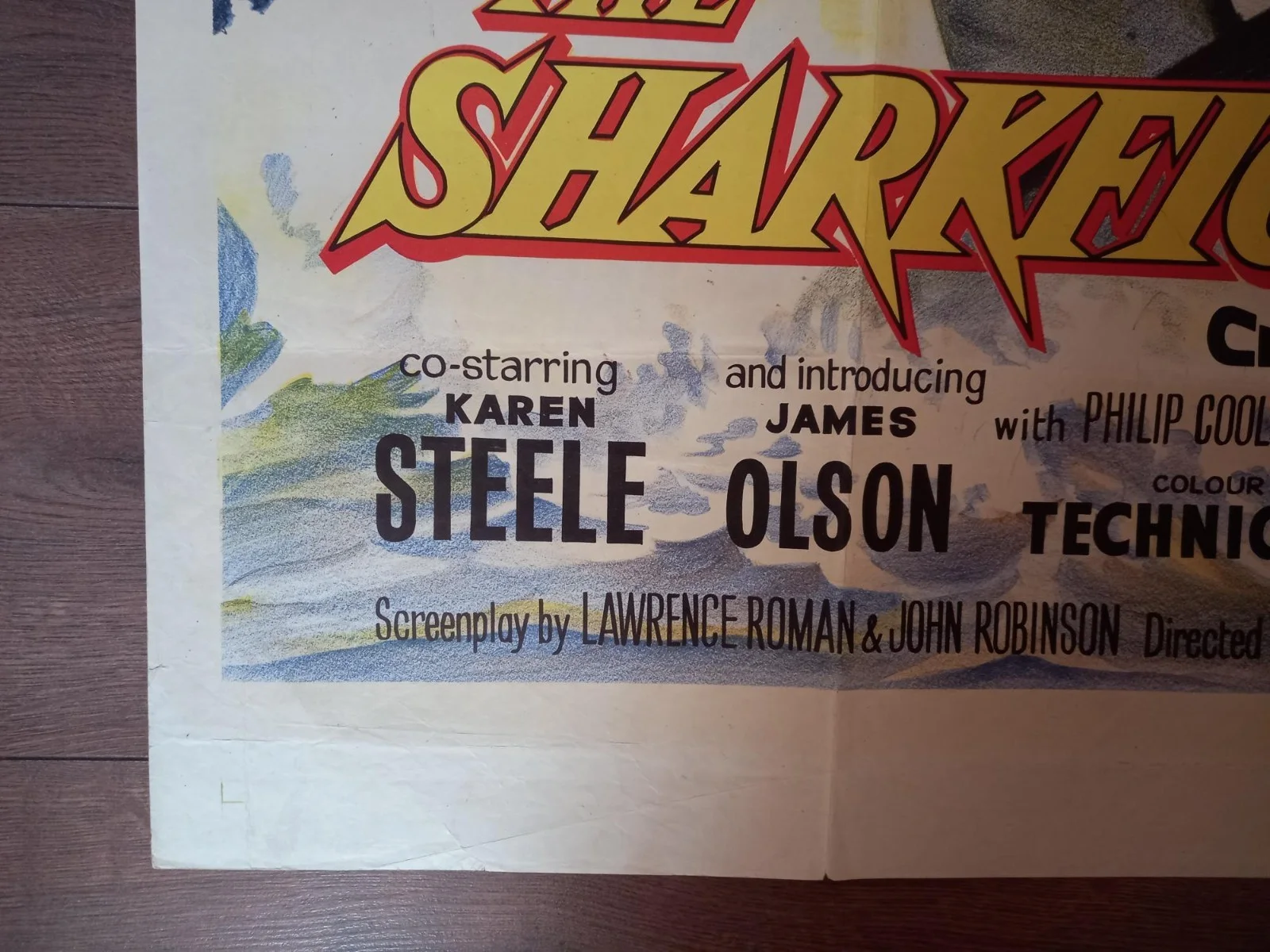THE SHARKFIGHTERS 1956 BRITISH QUAD POSTER VICTOR MATURE KAREN STEELE, изображение 2
