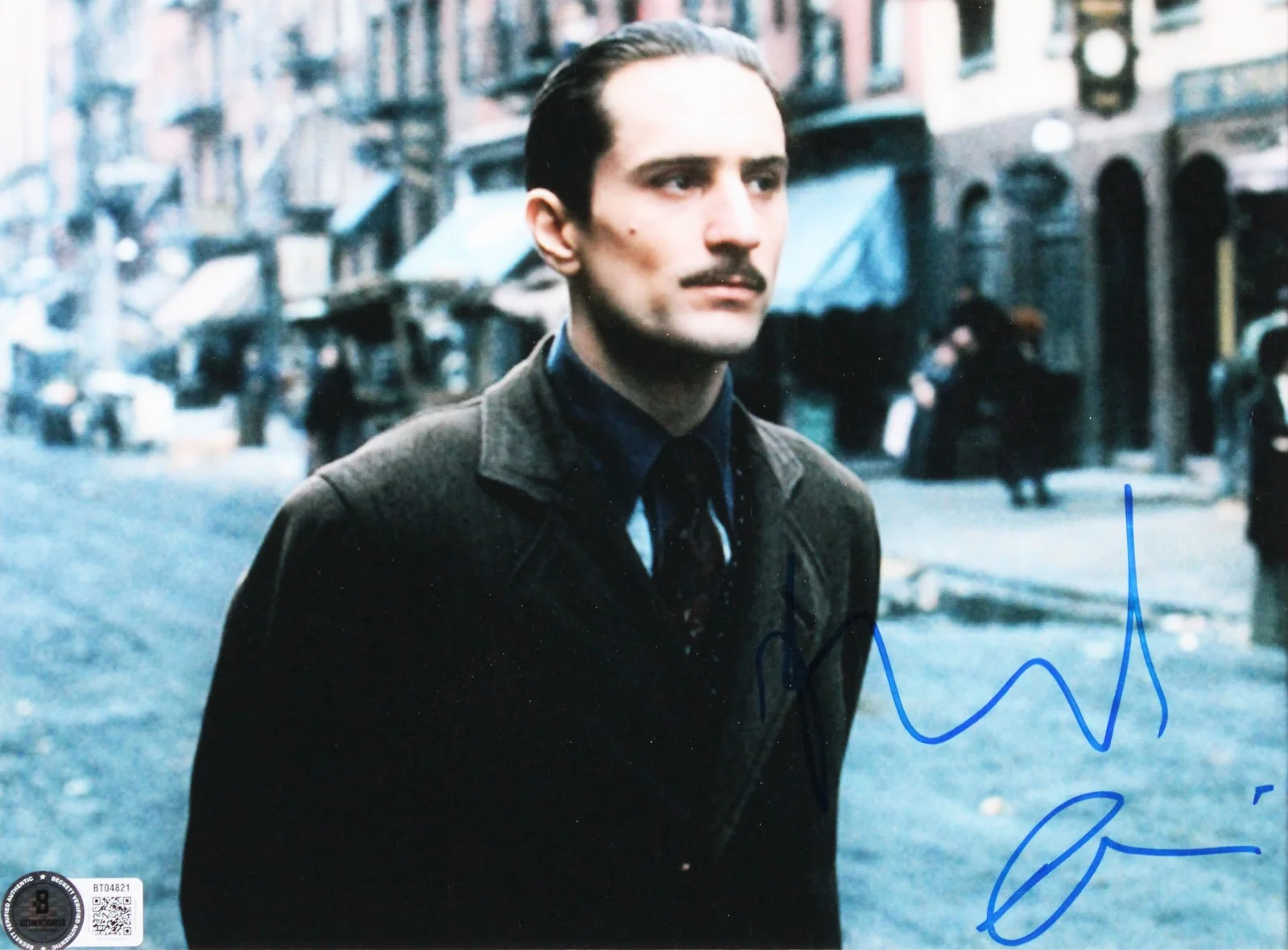 Al Pacino, Robert DeNiro — Al Pacino & Robert De Niro The Godfather 2 Authentic Signed Framed Display BAS, image 2