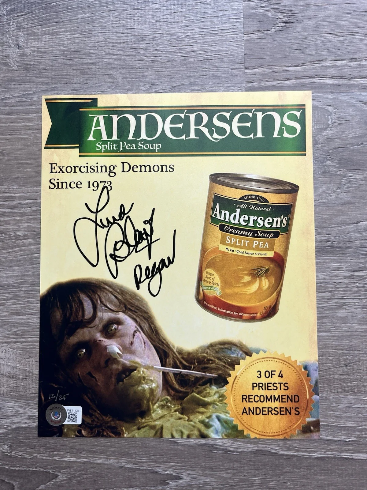 Linda Blair — Linda Blair Signed Exorcist 8x10 Photo Beckett COA Regan Limited Edition, изображение 2