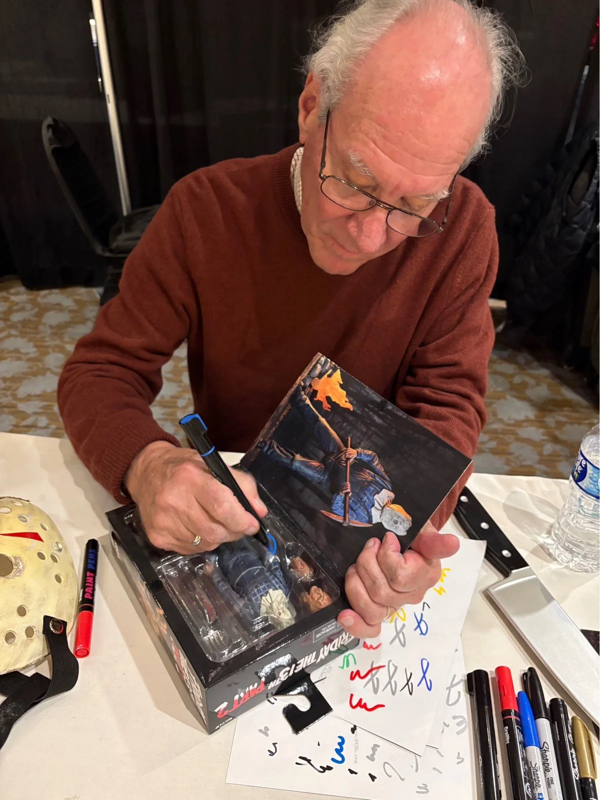 Jerry Wallace Signed Jason Voorhees Neca Figure Friday The 13th Part 2. Sackhead, изображение 2