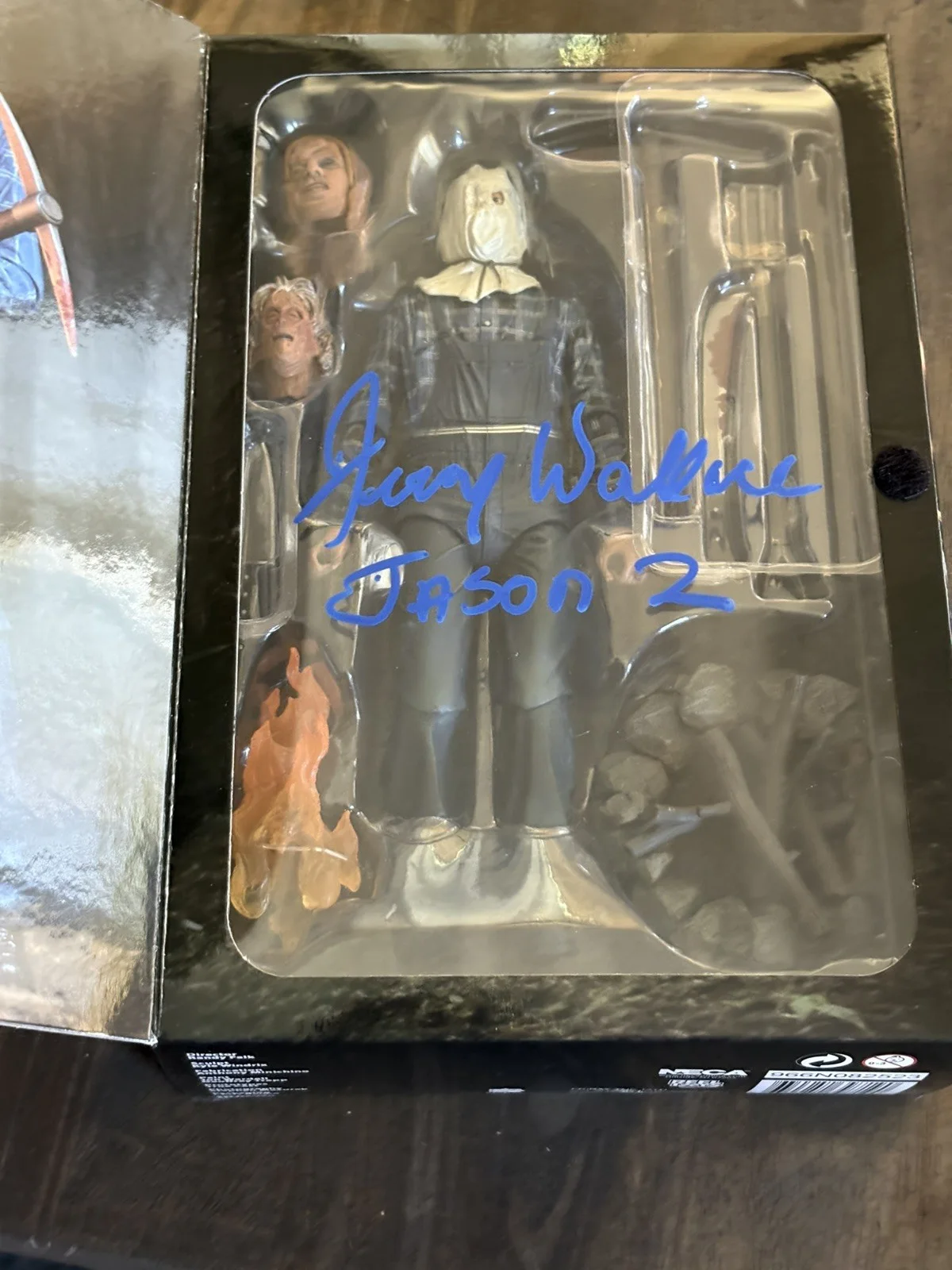 Jerry Wallace Signed Jason Voorhees Neca Figure Friday The 13th Part 2. Sackhead, изображение 4