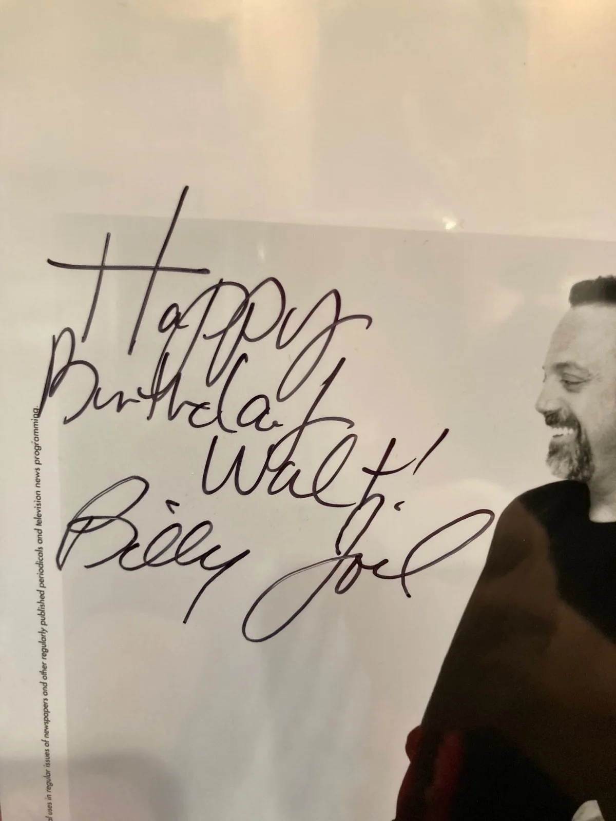 Billy joel — billy joel signed and inscribed 8x10. free shipping, image 3