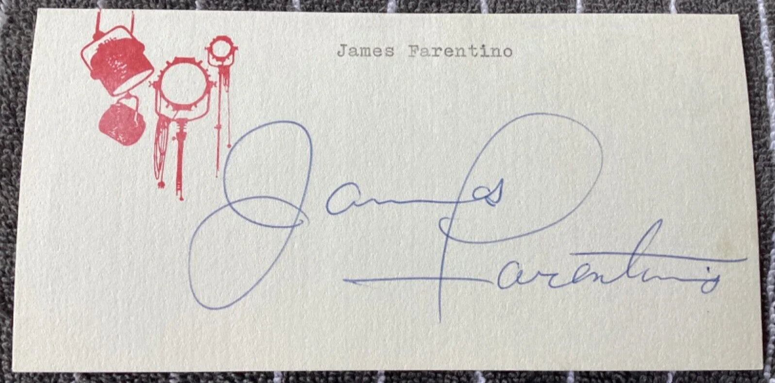James Farentino — Actor JAMES FARENTINO Personally Autographed Signed MOVIE TV Card FreeShip