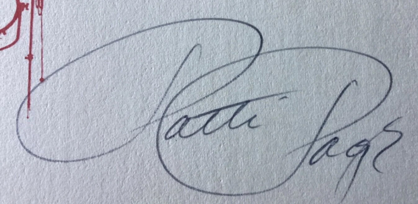 Patti Page — Country Singer PATTI PAGE Personally Autographed Signed Index Card FreeShip, изображение 2