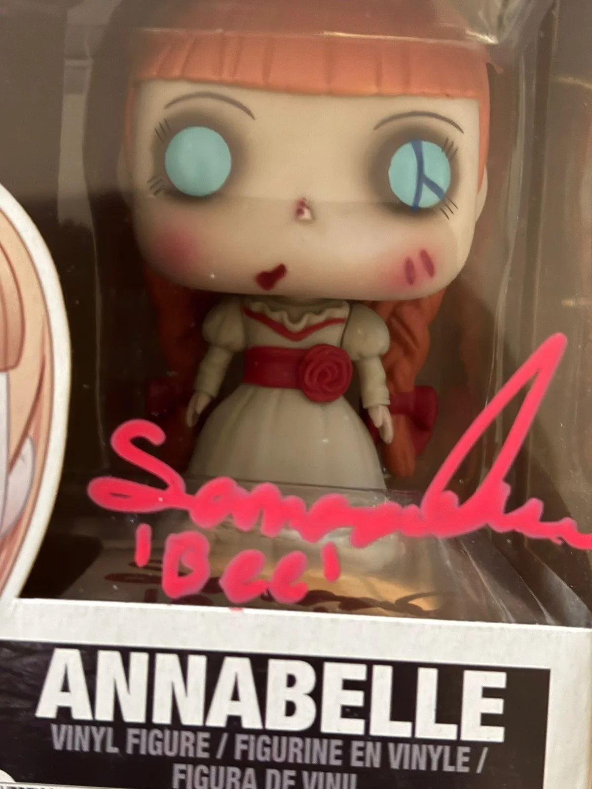 Samara Lee — Samara Lee Signed Annabelle Funko Pop Conjuring, image 3
