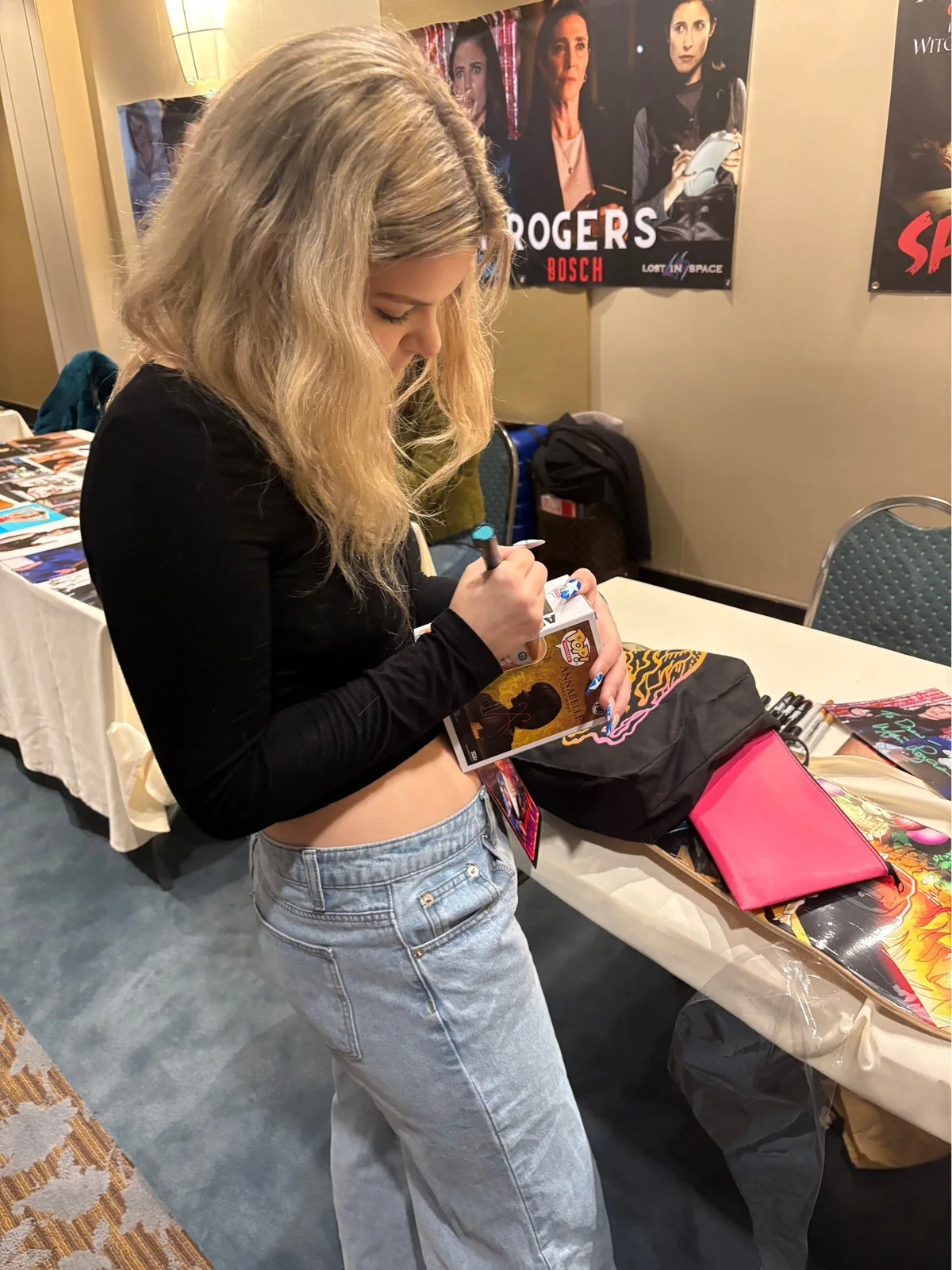 Samara Lee — Samara Lee Signed Annabelle Funko Pop Conjuring, image 5