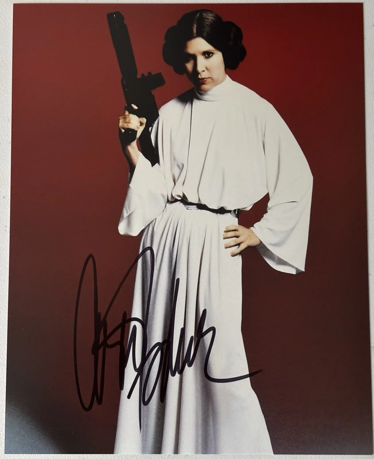 Carrie Fisher — Carrie Fisher Signed Photo, 8x10 With COA, Star Wars, Princess Leia