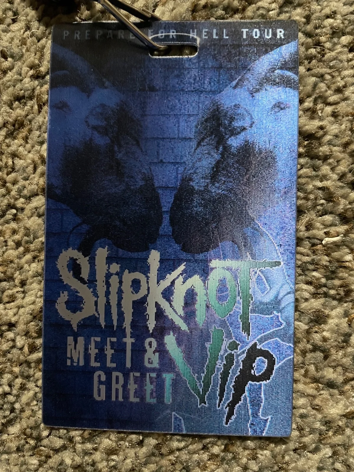 Slipknot Signed Prepare for Hell Tour vip laminate, image 3
