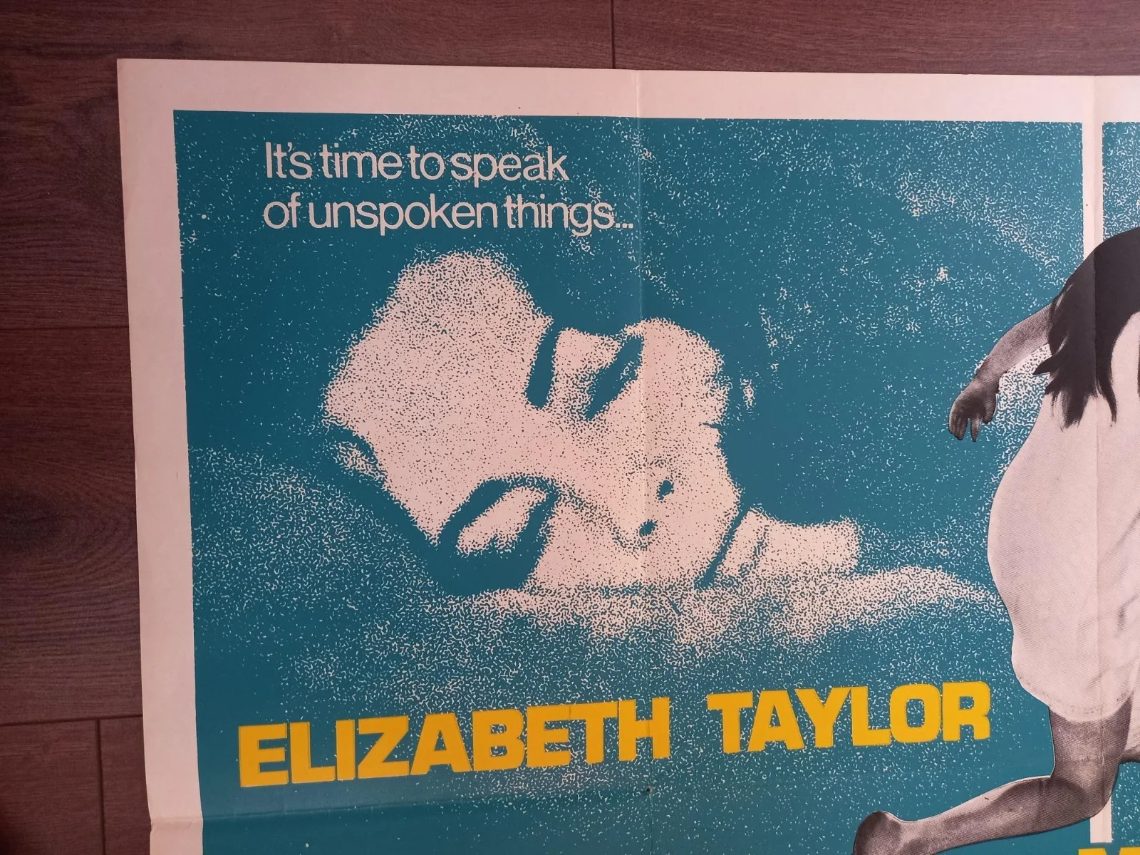 SECRET CEREMONY 1968 BRITISH QUAD POSTER ELIZABETH TAYLOR ROBERT MITCHUM, image 3