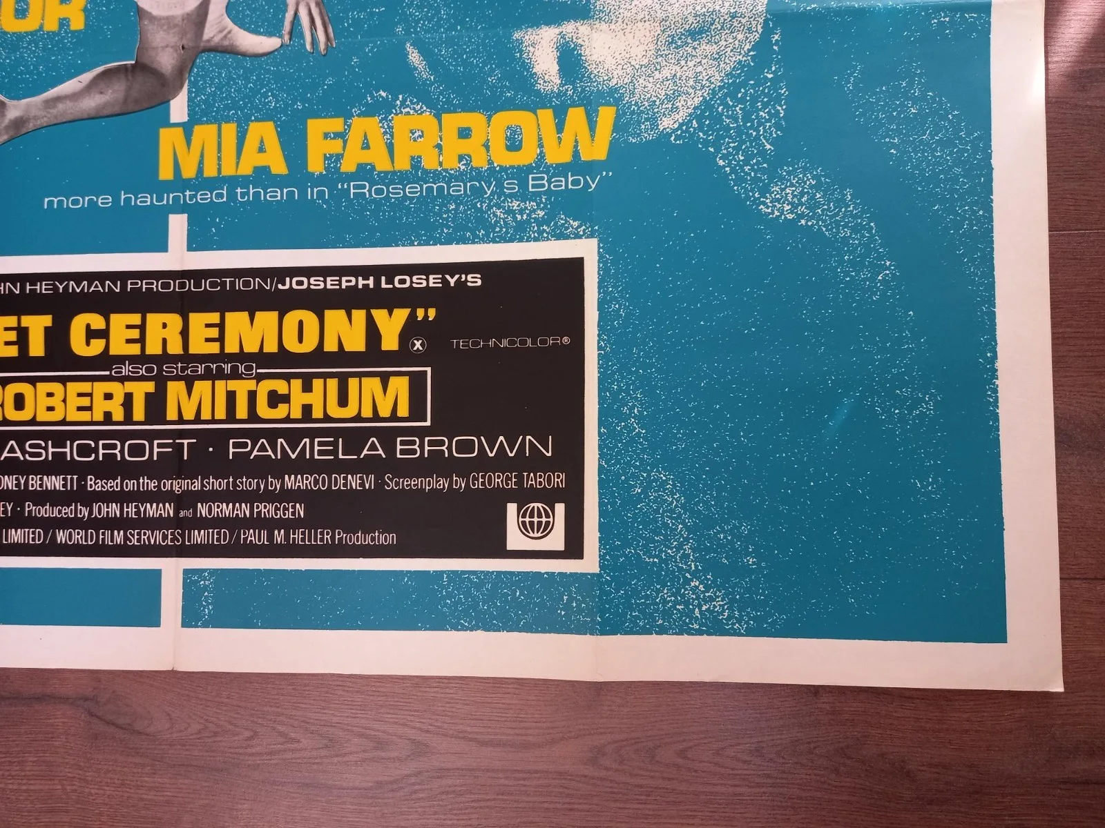 SECRET CEREMONY 1968 BRITISH QUAD POSTER ELIZABETH TAYLOR ROBERT MITCHUM, image 5