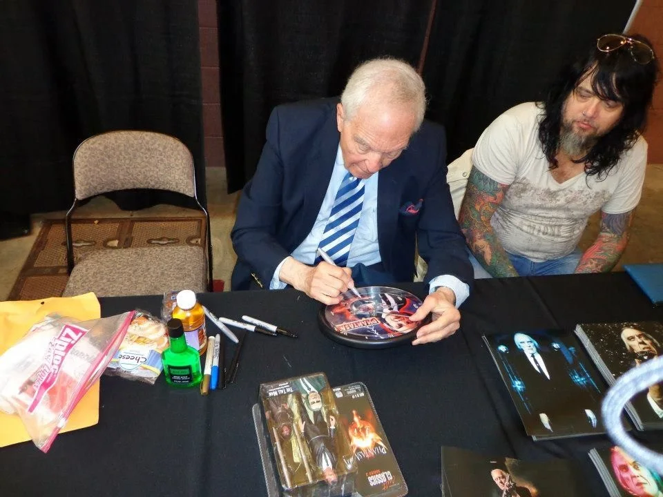 Angus Scrimm — *RARE* Angus Scrimm signed CUSTOM clock., image 2