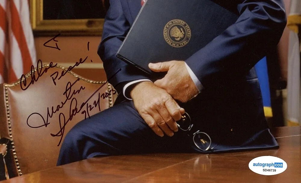 MARTIN SHEEN — Martin Sheen signed "THE WEST WING" 8x10 Photo f AUTO President Bartlet ACOA COA, изображение 4
