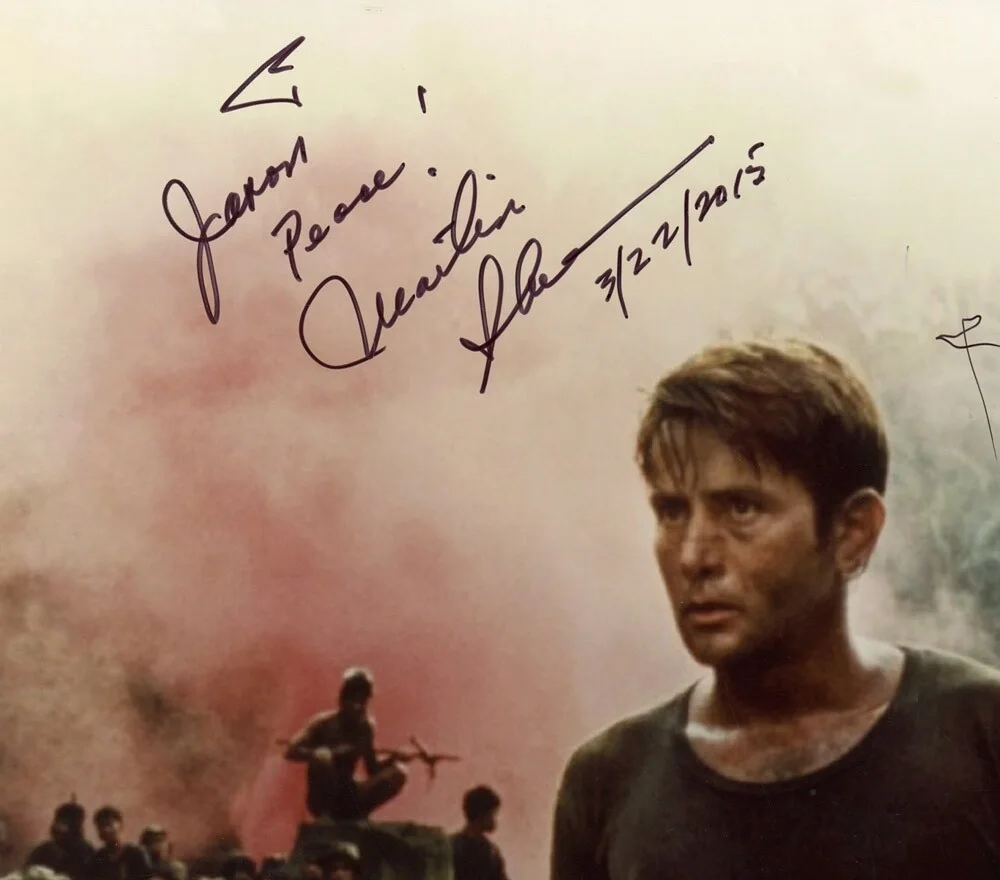MARTIN SHEEN — Martin Sheen signed "APOCALYPSE NOW" 8x10 Photo c AUTO Captain Willard ACOA COA, изображение 4