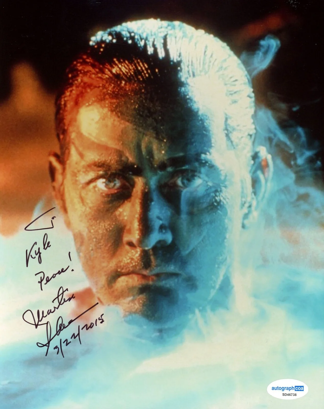 MARTIN SHEEN — Martin Sheen signed "APOCALYPSE NOW" 8x10 Photo e AUTO Captain Willard ACOA COA, изображение 3