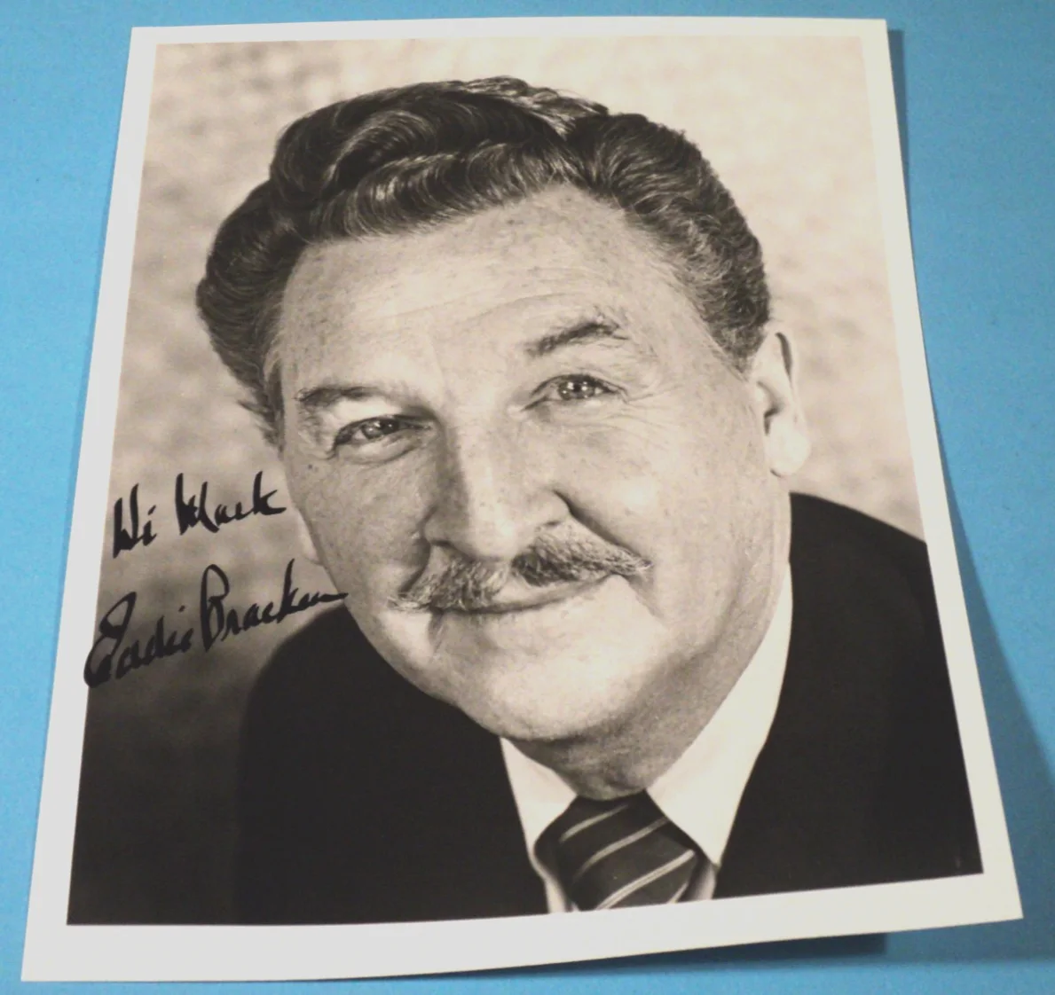 Eddie Bracken — Eddie Bracken ~ 8 x 10 B&W Autographed Photo