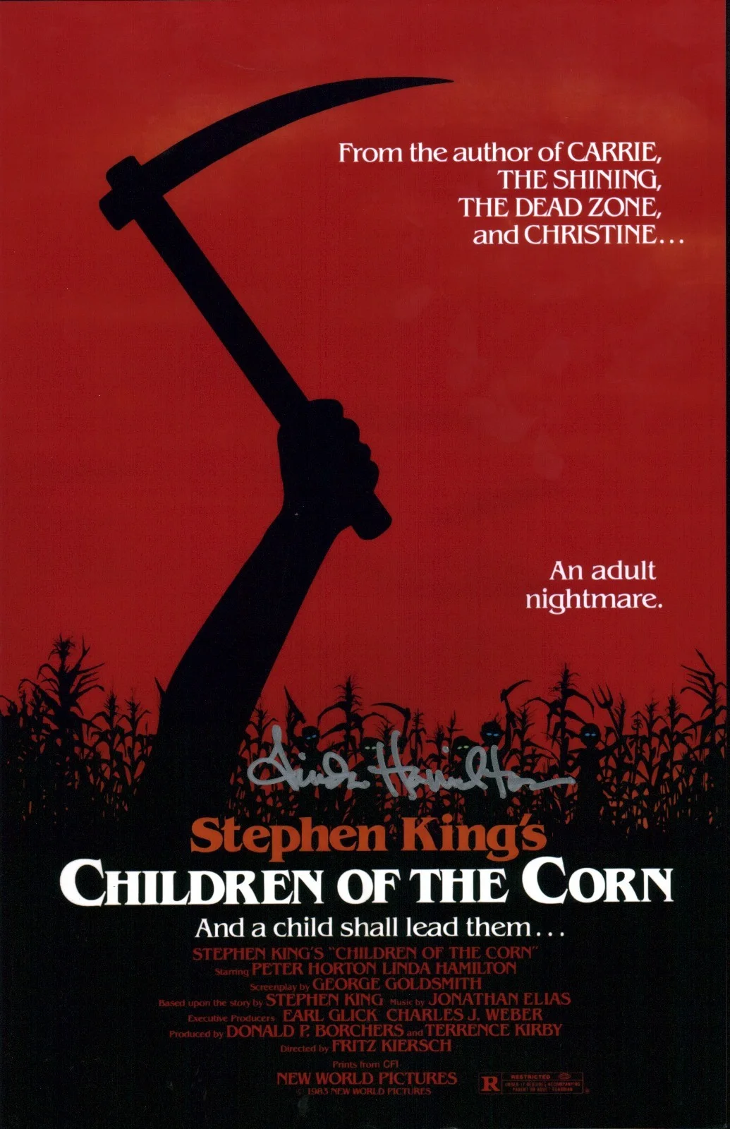 Linda Hamilton — Linda Hamilton Children of the Corn 11x17 Photo JSA Certified Autograph