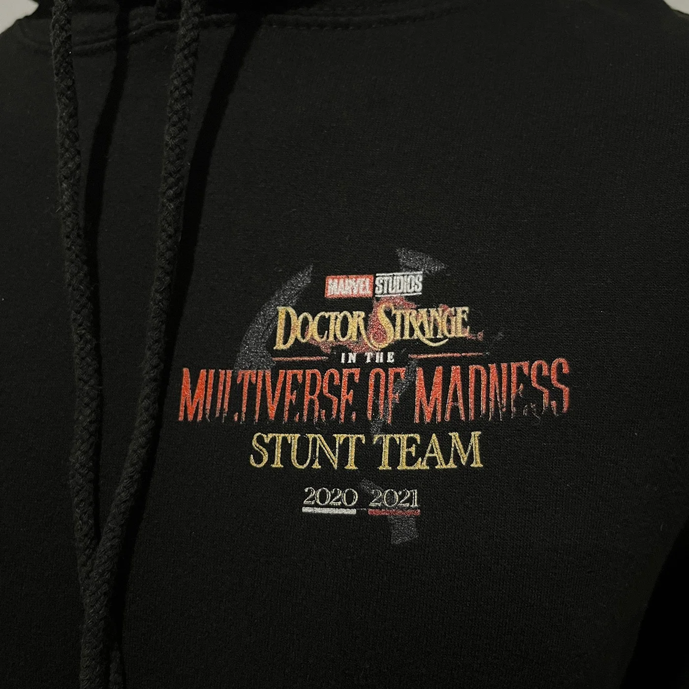 DR STRANGE Cast & Crew Hoodie S Stunt Dept Movie Marvel Studios Production Gift, image 4