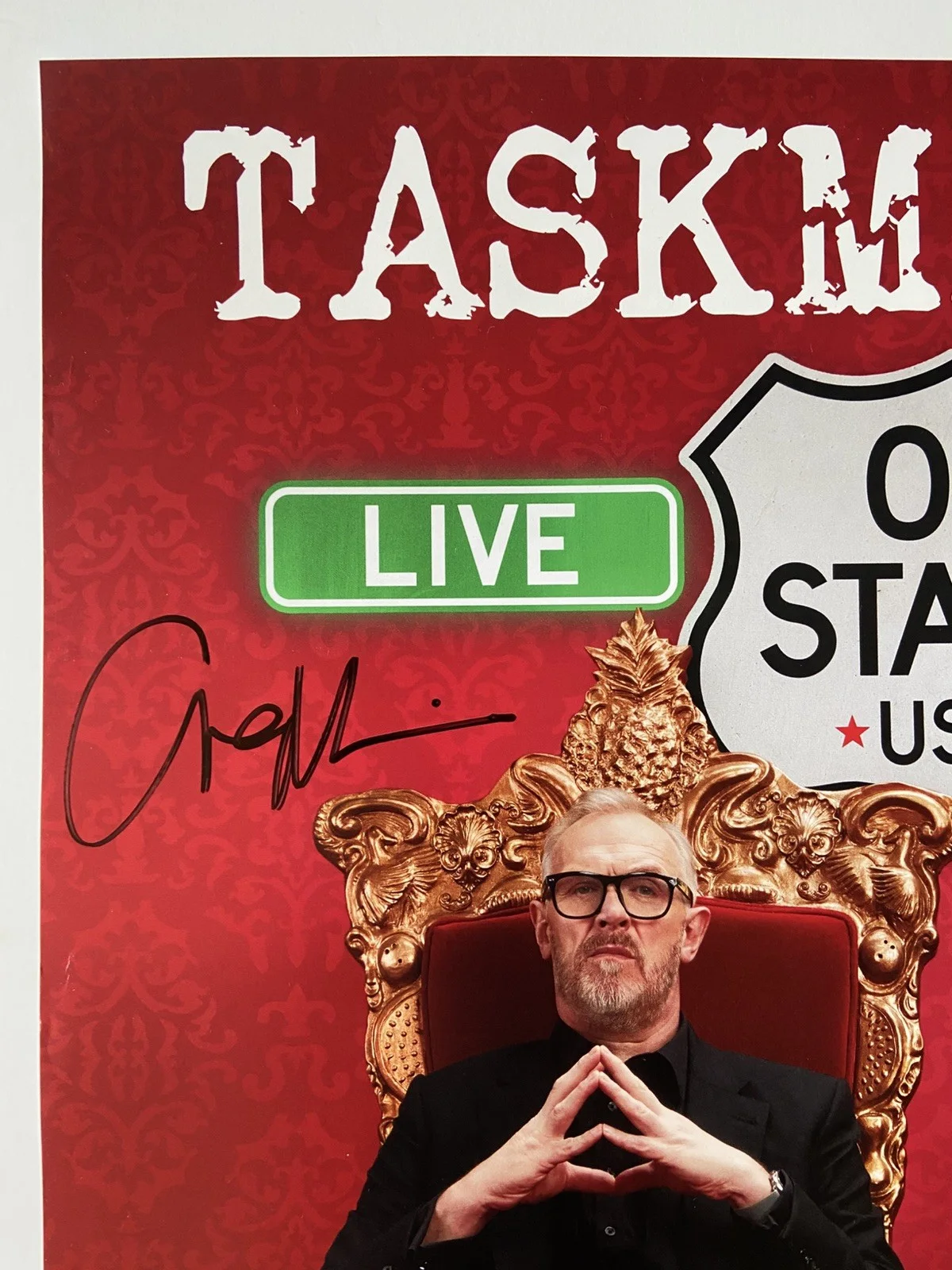 Greg Davies, Little Alex Horne — TASKMASTER 2026 US Tour Poster SIGNED Greg Davies Little Alex Horne ORIGINAL, изображение 2