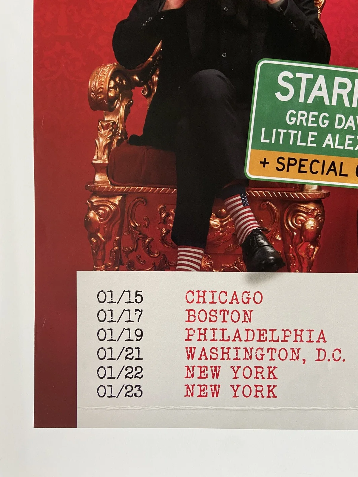 Greg Davies, Little Alex Horne — TASKMASTER 2026 US Tour Poster SIGNED Greg Davies Little Alex Horne ORIGINAL, изображение 3