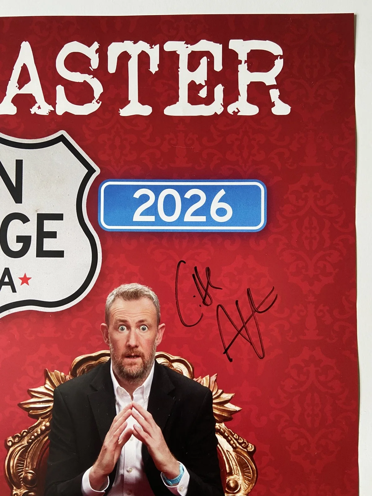 Greg Davies, Little Alex Horne — TASKMASTER 2026 US Tour Poster SIGNED Greg Davies Little Alex Horne ORIGINAL, изображение 5