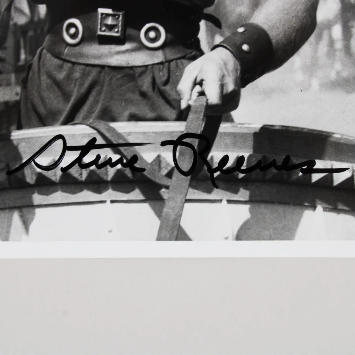 Steve Reeves Signed 8×10 B&W Photo COA JSA #CK29985, image 2