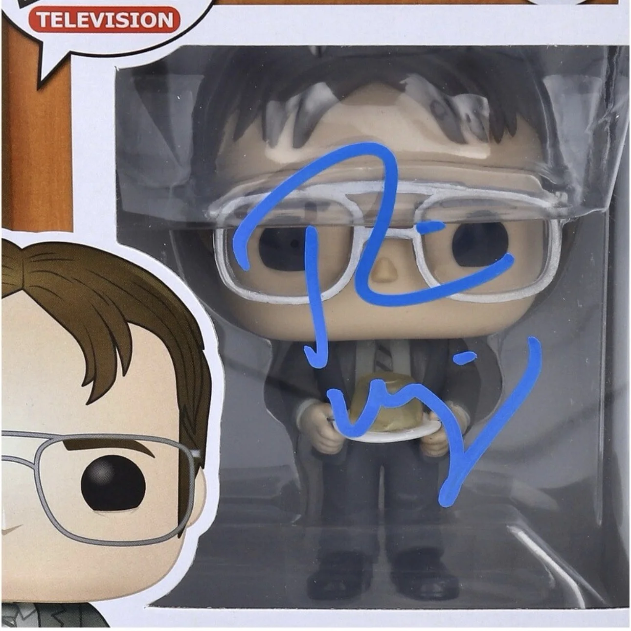 Rainn Wilson — Funko Pop Dwight Schrute #1004 Rainn Wilson Signed Beckett Stapler, image 2