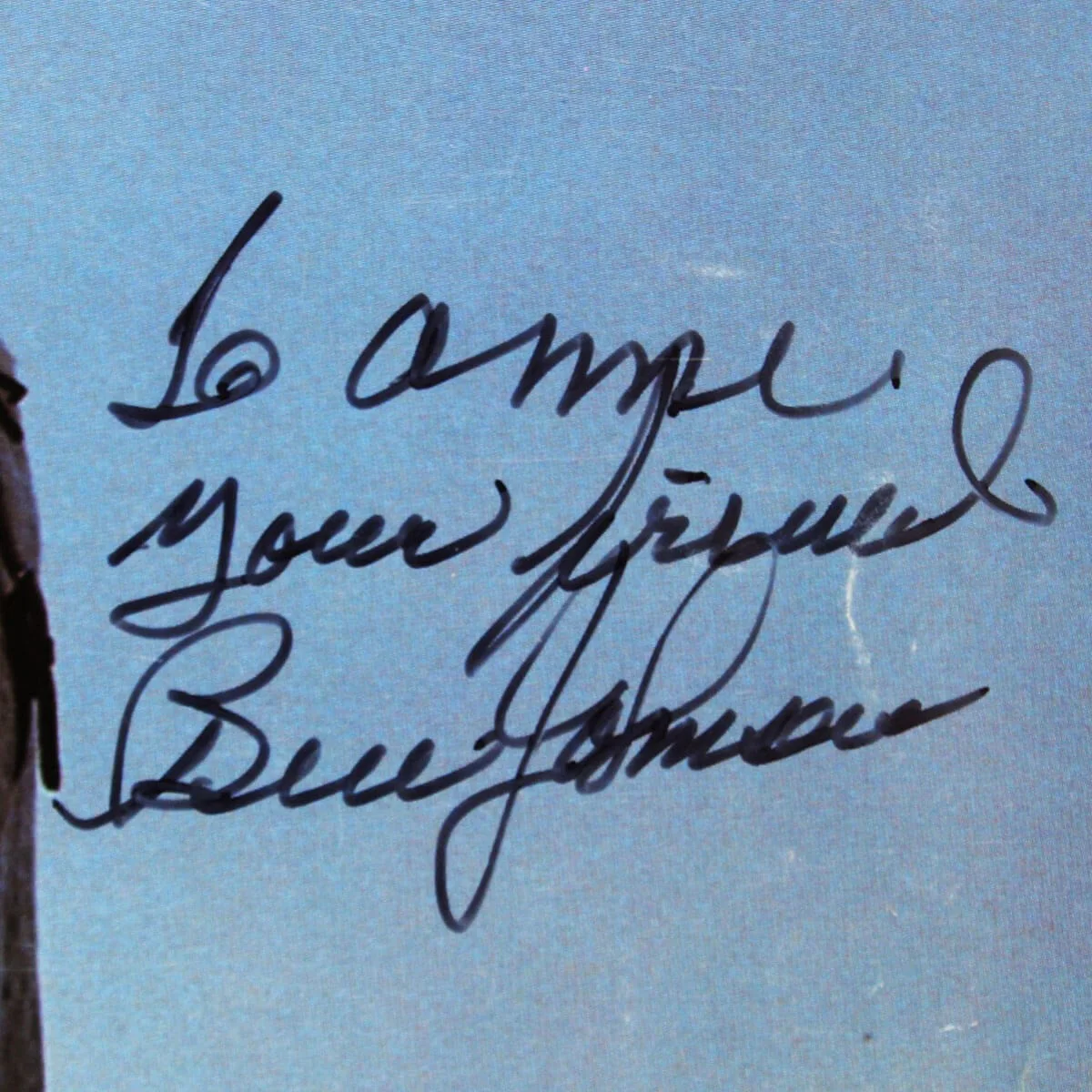 Ben Johnson Signed Magazine Page - COA JSA, image 2
