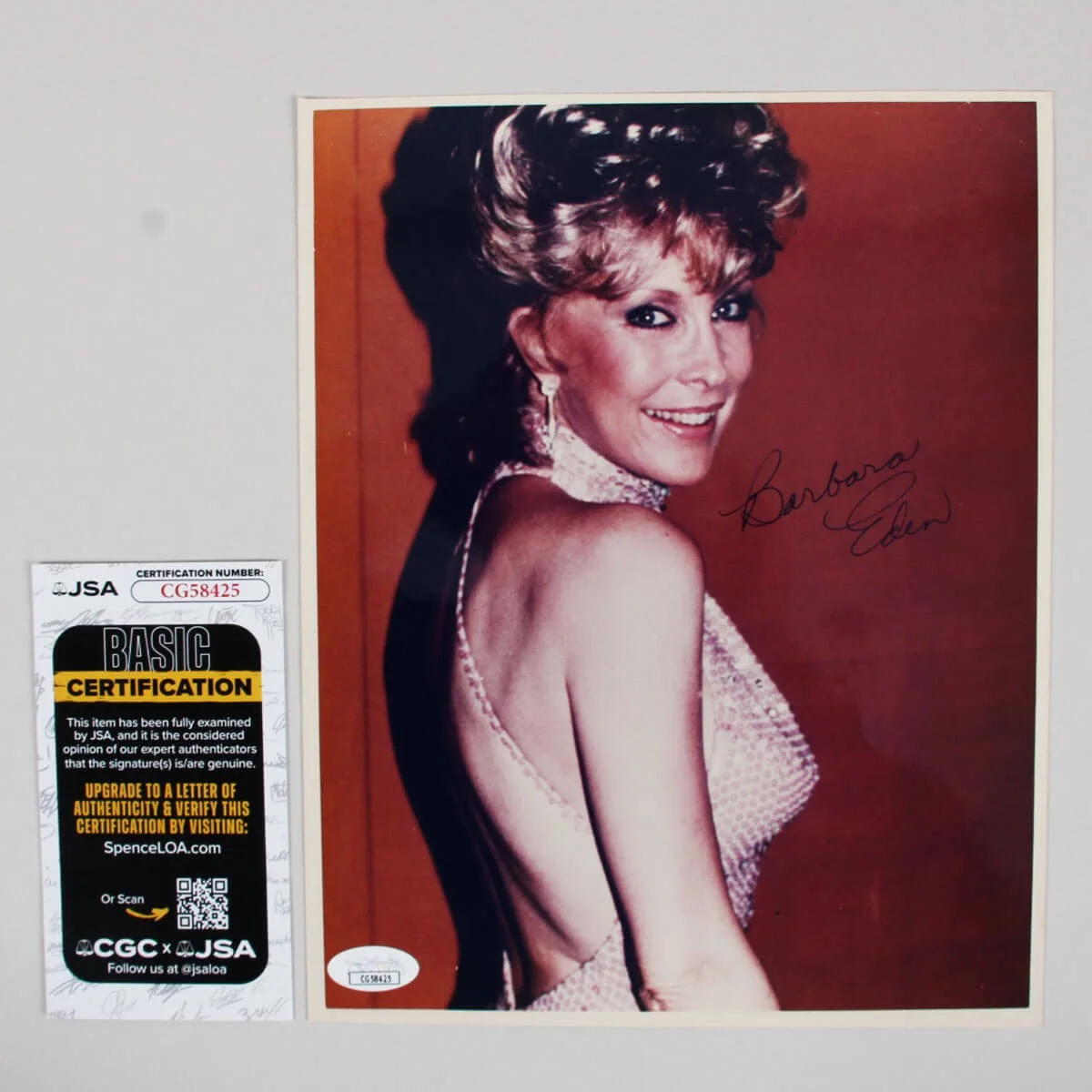 Barbara Eden Signed Photo 8x10 - COA JSA, image 3
