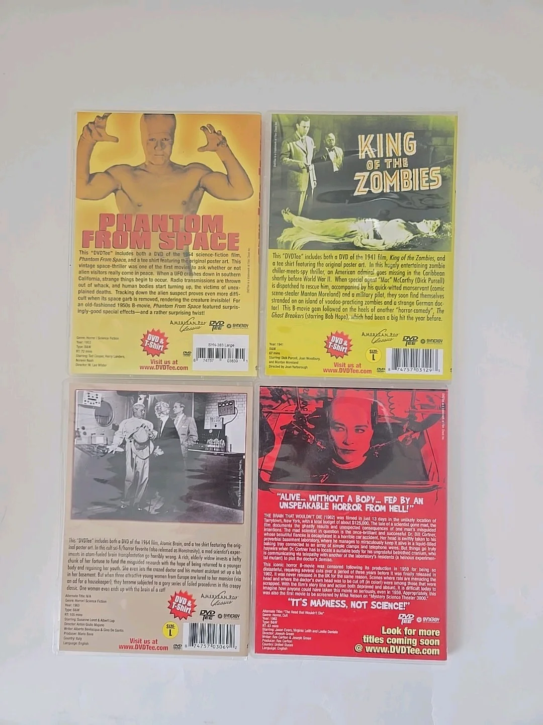 SCI-FI CLASSICS DVD BUNDLE 4 FILMS NO T-SHIRTS, image 2