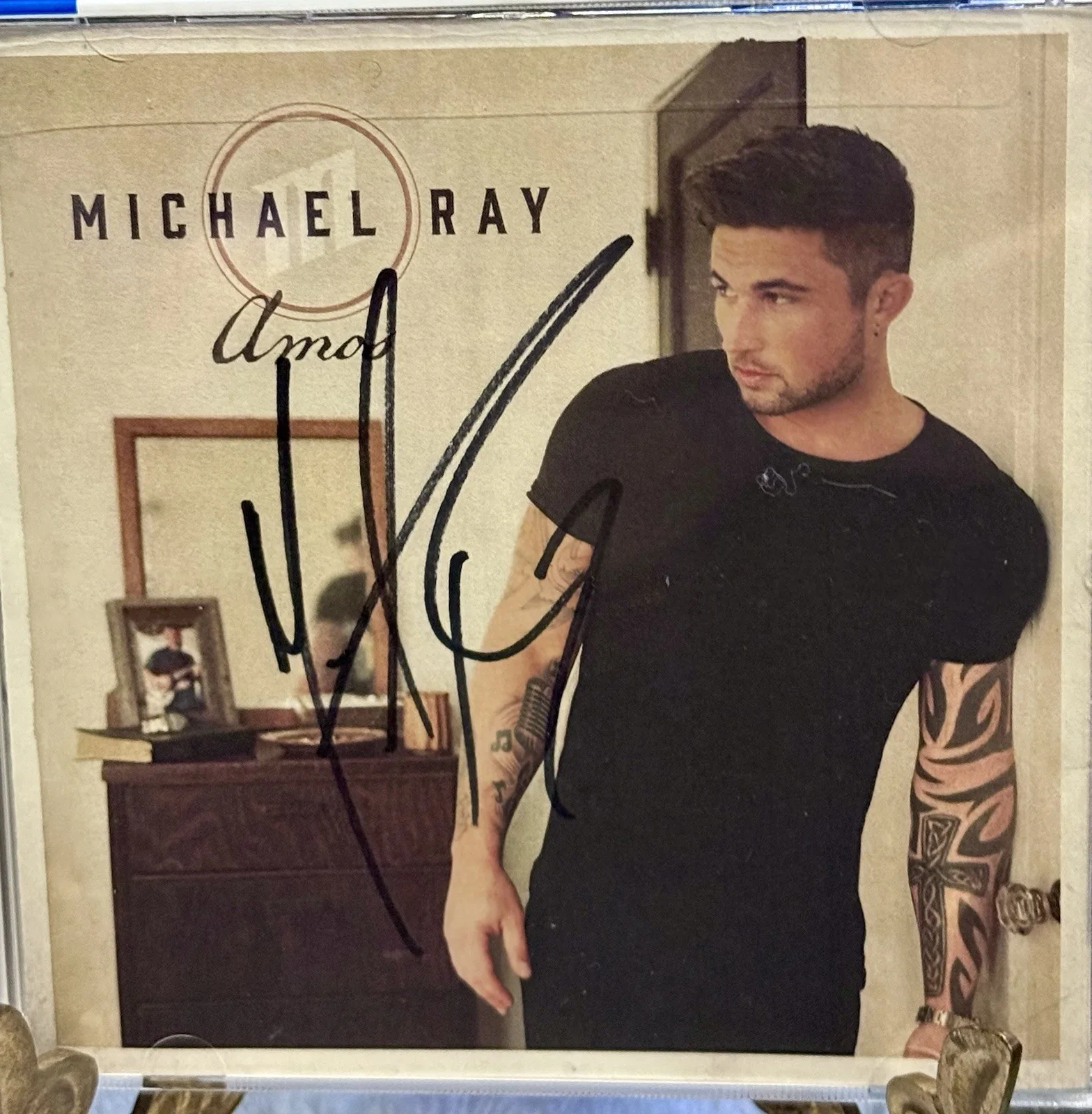 Michael Ray-Amos Autographed CD, Tee Shirt & Can Holder, image 5