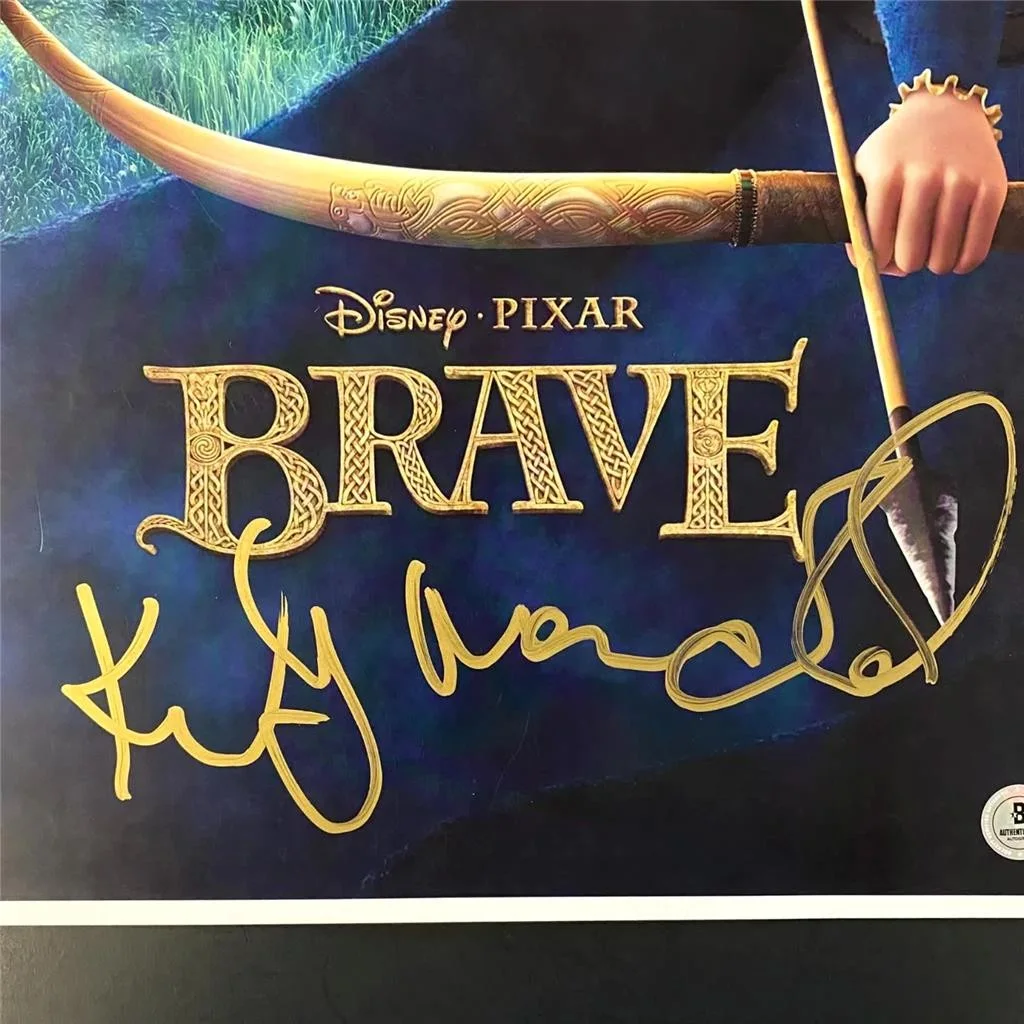 Kelly Macdonald signed Brave 11x17 Poster Photo Merida autograph ~ Beckett BAS, image 2