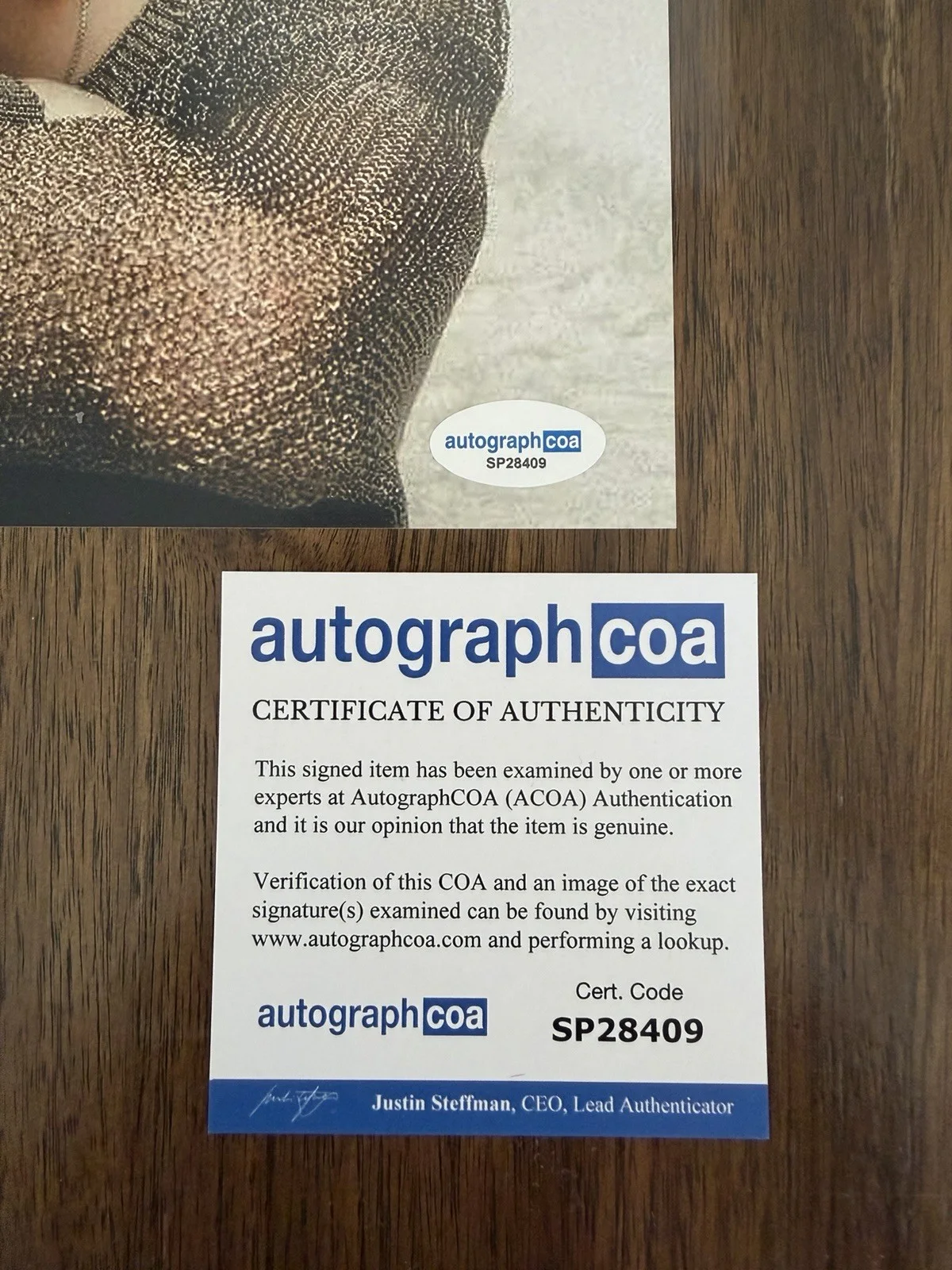 ‘Sombr’ Signed 8x10 Photo ‘undressed’ Pop Singer Autograph ACOA, image 2