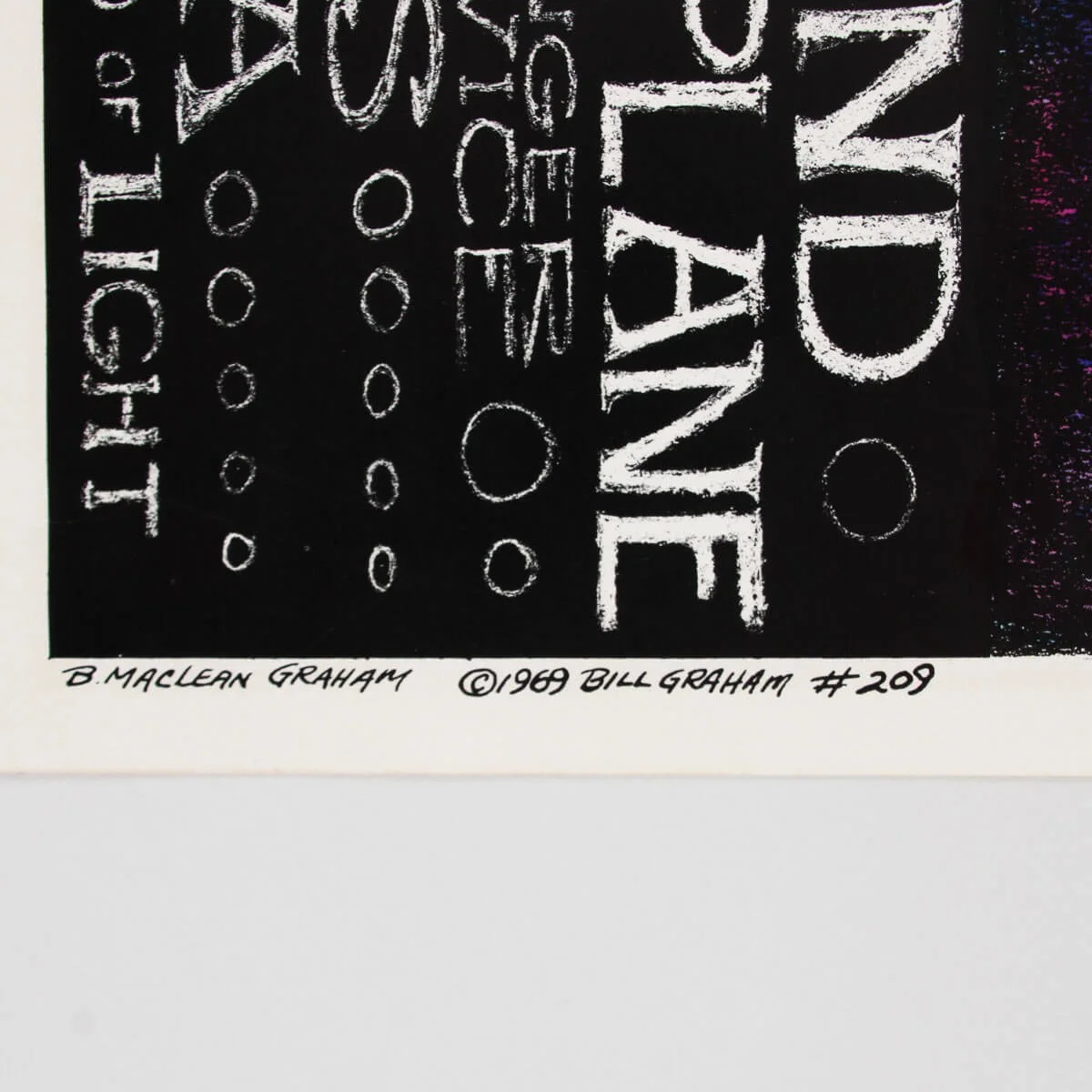 1969 Santana Bill Graham Fillmore / Winterland Concert Poster BG209, Bonnie M..., изображение 3