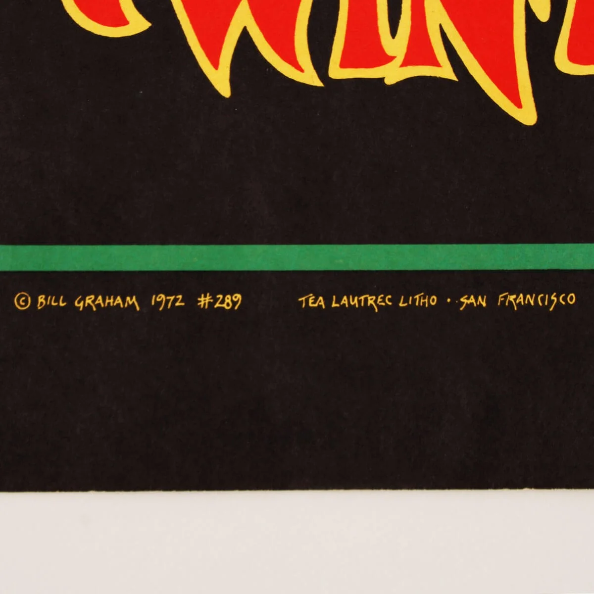 Rolling Stones Winterland 1972 Original BG289 Bill Graham Concert Poster 1st ..., изображение 2