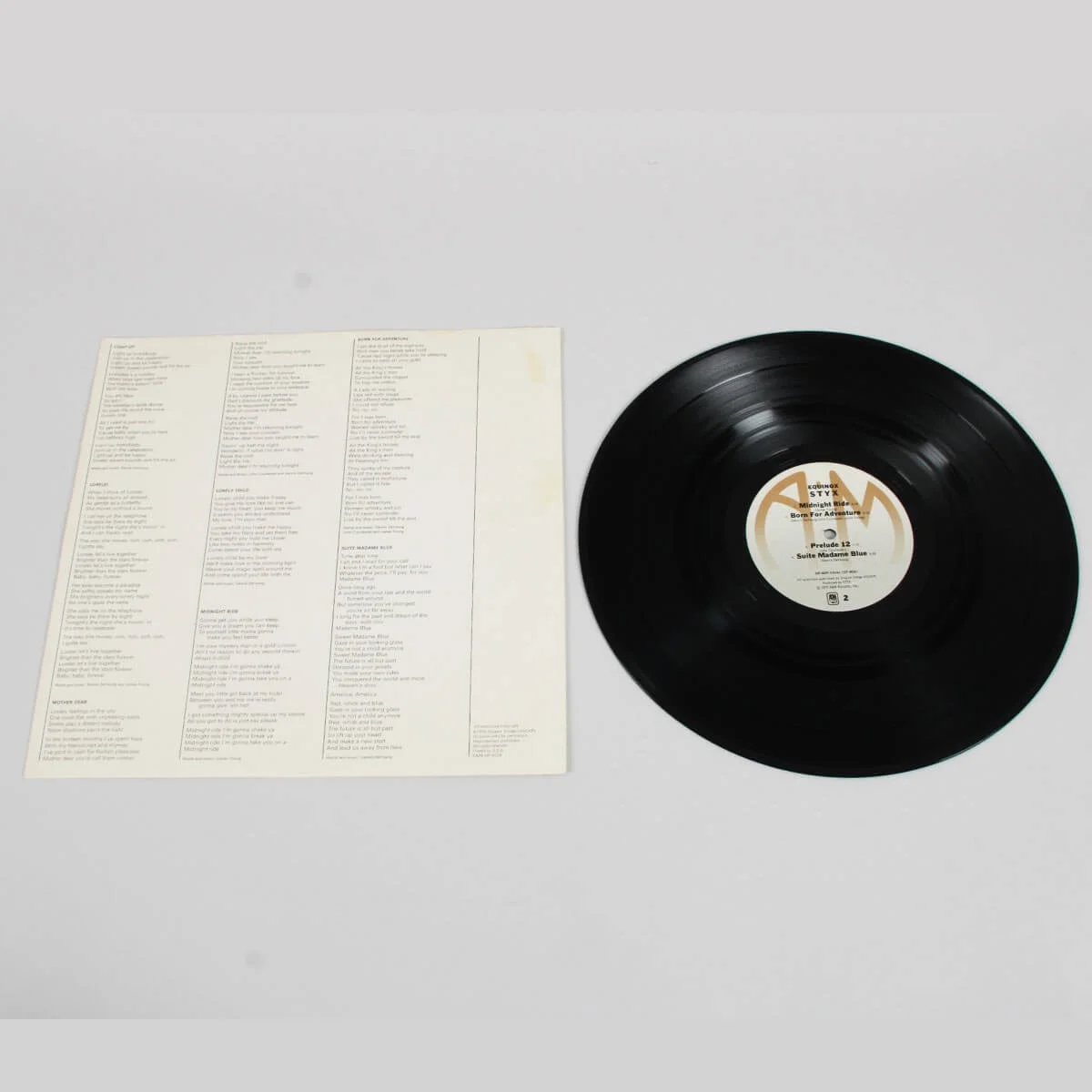 Dennis DeYoung Signed Record Album Styx Equinox - COA JSA, image 4