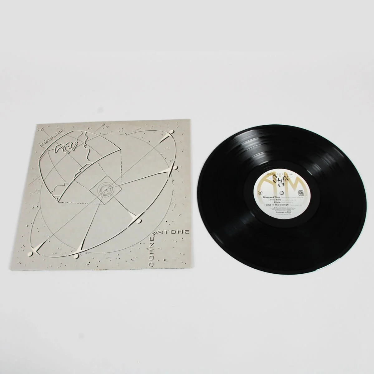 Dennis DeYoung Signed Record Album Styx Cornerstone - COA JSA, image 4