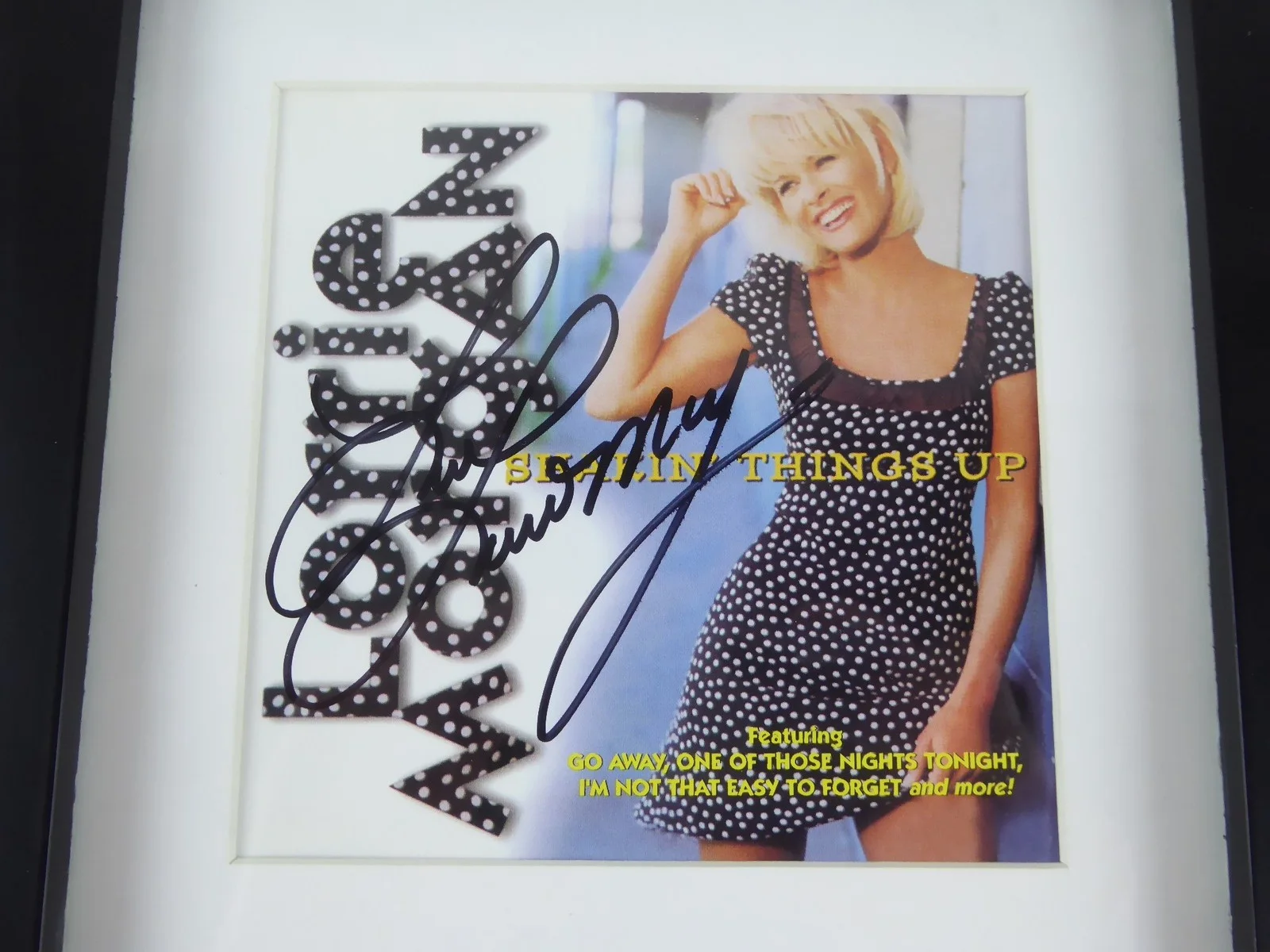 Lorrie Morgan Signed Autograph Shakin Things Up Framed Display Matted CD W/Cover, image 2