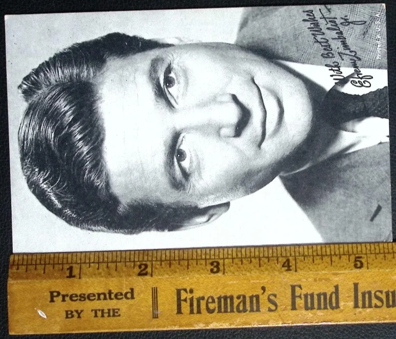 Vintage Efrem Zimbalist Jr Autographed Black White Photo Actor Portrait, изображение 3