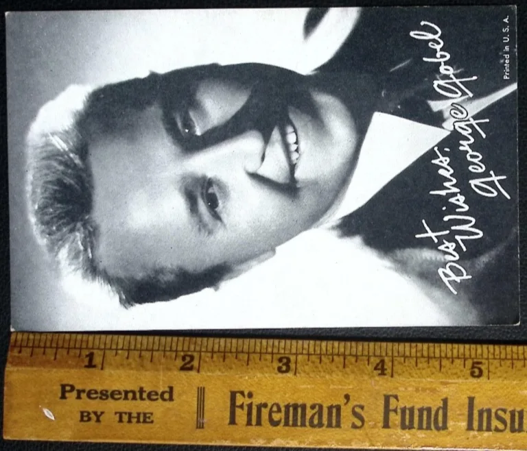 Vintage George Gobel Autographed Black White Photo Actor Comedian Portrait, изображение 3