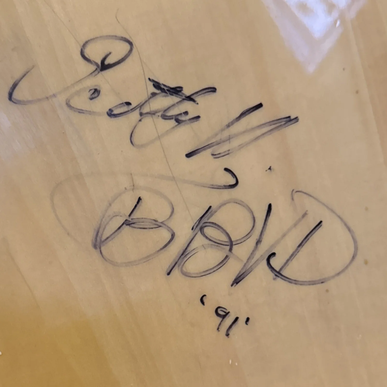 Big Bad Voodoo Daddy Autographed Squier Acoustic Guitar, image 2