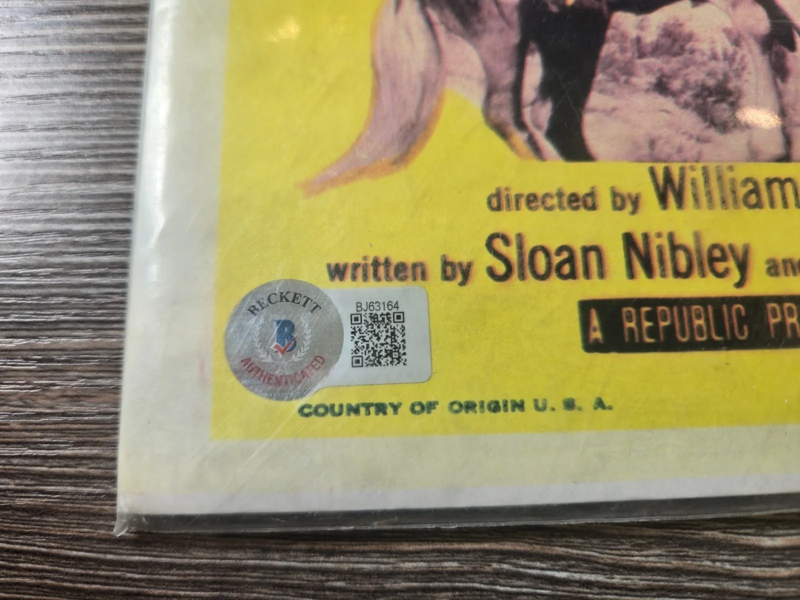 Roy Rogers & Dale Evans Signed Susanna Pass Lobby Card Beckett BOA Autographed, изображение 2