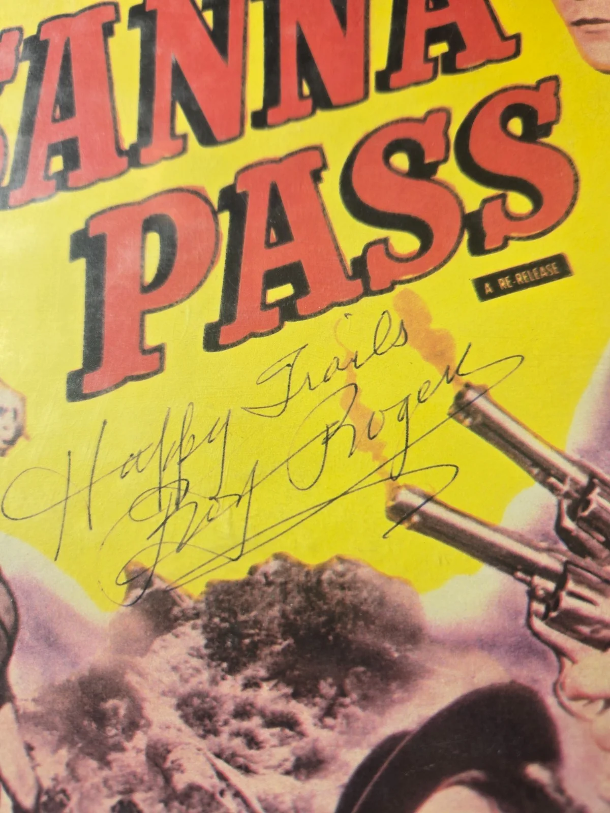 Roy Rogers & Dale Evans Signed Susanna Pass Lobby Card Beckett BOA Autographed, изображение 4