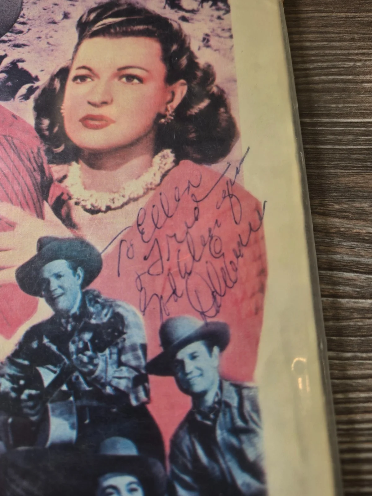 Roy Rogers & Dale Evans Signed Susanna Pass Lobby Card Beckett BOA Autographed, изображение 5